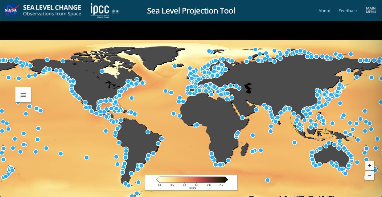 NASA-ն ներկայացնում է ծովի մակարդակի ապագա փոփոխությունները (կանխատեսման գործիք)